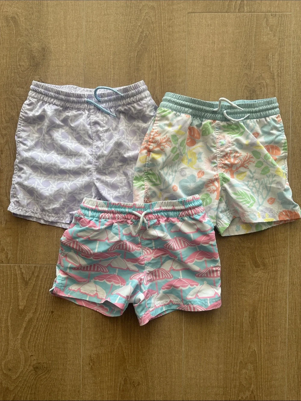 TBBC boys swim trunks size 5 (3 pairs)